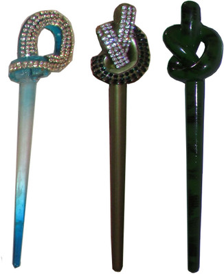 

Ecstasy Combo of Multi Color Juda Sticks Bun Stick(Multicolor)