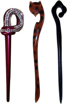 

impudent Combo of Multi Color Juda Sticks Bun Stick(Multicolor)