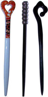 

diligent Combo of Multi Color Juda Sticks Bun Stick(Multicolor)