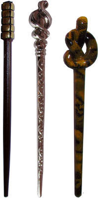 

demure Combo of Multi Color Juda Sticks Bun Stick(Multicolor)