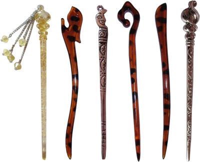 

indolent Combo of Multi Color Juda Sticks Bun Stick(Multicolor)