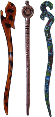 

deductible Combo of Multi Color Juda Sticks Bun Stick(Multicolor)