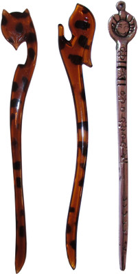 

enmity Combo of Multi Color Juda Sticks Bun Stick(Multicolor)