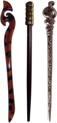 

intrepid Combo of Multi Color Juda Sticks Bun Stick(Multicolor)