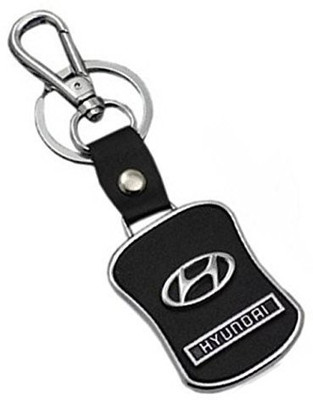 

Universal Aai Hyundai Leather Black Car Logo Keychain Key Chain