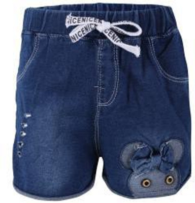 

Blisara Short For Girls Party Solid Cotton(Blue, Pack of 1