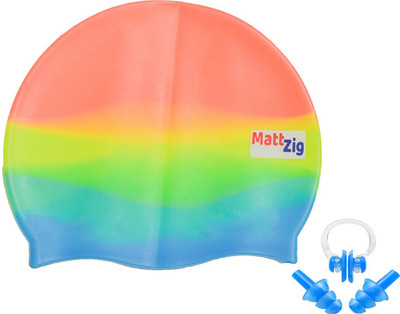 

MattZig Funkey (One Swimming Cap + 1 Pair ear Plugs + 1 Nose Clip) Swimming Kit
