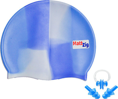 

MattZig Funkey (One Swimming Cap + 1 Pair ear Plugs + 1 Nose Clip) Swimming Kit