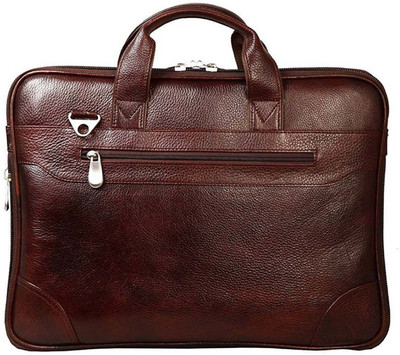 

SAVERA LEATHER 15 inch Laptop Messenger Bag(Brown), Sl20