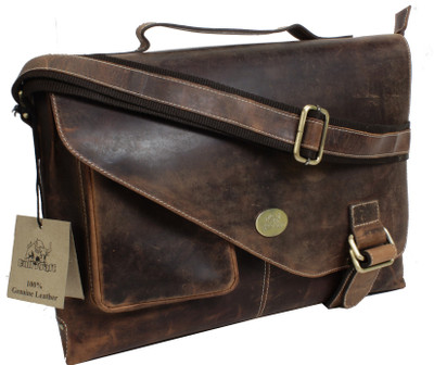 

Bull Kraft 13 inch Laptop Messenger Bag(Brown)