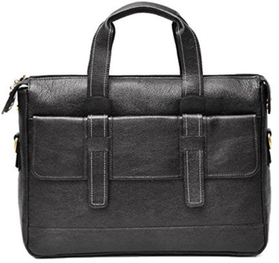 

SAVERA LEATHER 15 inch Laptop Messenger Bag(Black), Ssl18