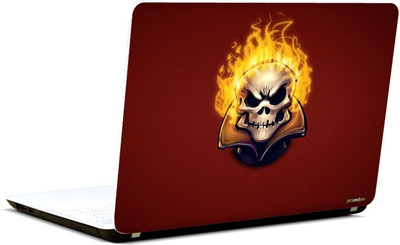 

Pics And You Superhero Themed 015 Fiery Skull 3 Vinyl Laptop Skin (3M/Avery Bubble Free Vinyl, Matte Laminated, 15 x 10 inches)- LSHR015 Vinyl Laptop Decal 15.6
