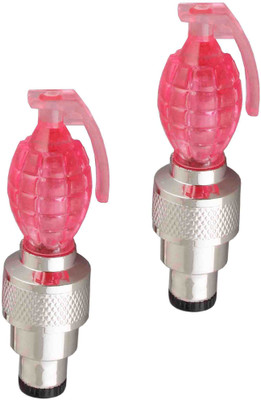 

Asraw grenade shaped TYRE LED light LED Wheel Reflectors(Pink)