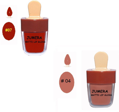 

J.J JUMERA 3CE Lovely Ice Cream Lipgloss Waterproof Liquid Matte Lipstick Long Lasting(COMBO PACK 2 PCS LIP GLOSS7,4(10))(80 g, multi-color)