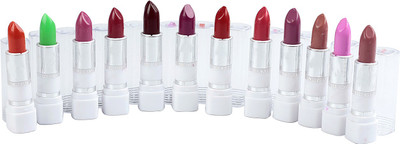 

Trendy Lipsticks 12 colors collection for day night use pack of 12 pcs(multy)