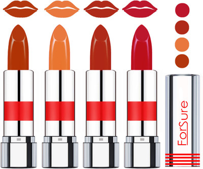 

Forsure Rich Colour Velvet Matte Lipstick (set of 4 Lipsticks)(Brown,Nude,Light Brown,Light Brown, 14 g)