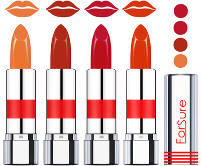 

Forsure Rich Colour Velvet Matte Lipstick (set of 4 Lipsticks)(Nude,Light Brown,Light Brown,Urban Brown, 14 g)