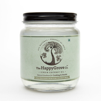 

The HappyGrove Co COLD PROCESSED Virgin Coconut Oil 500ml (Extracted from Coconut milk by centrifuge process)(500 ml)