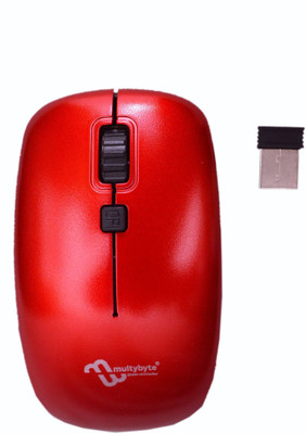 

multybyte Mouse Wireless sleek MMPL W-1 For HP Wireless Optical Gaming Mouse(Bluetooth, Red)