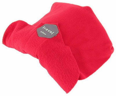 

Royalkart Scientifically Proven Super Soft Neck Support Travel Pillow - Machine Washable (Black) Neck Pillow(Red)