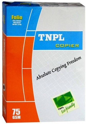 

TNPL 75 GSM unruled A4 size Printer Paper(Set of 1, white)