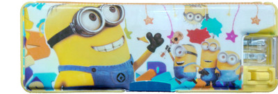 

IndusBay Minions Cartoon Theme Art Plastic Pencil Box(Set of 1, Yellow)