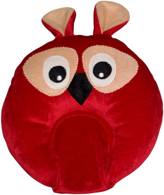 

My Little Champ Owl embroidery Baby Pillow Pack of 1(Red)