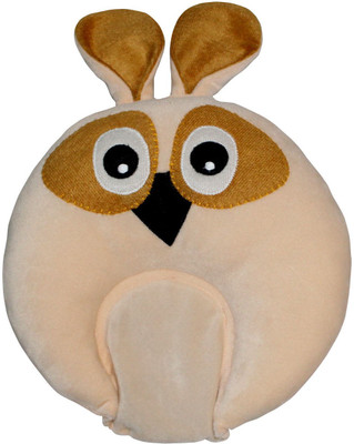 

My Little Champ Owl embroidery Baby Pillow Pack of 1(Peach)