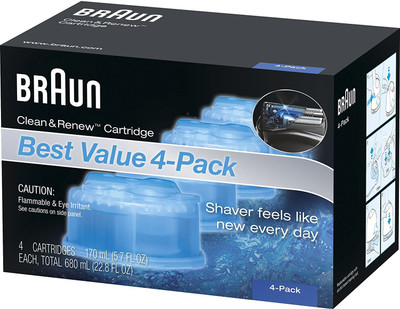 

Braun Clean & Renew Refill Cartridges CCR - 4 Count(Pack of 4)