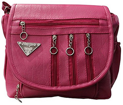 

DIE ZELLE Women Pink PU Sling Bag