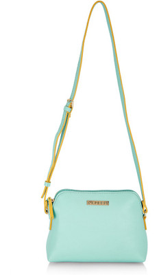 

Caprese Women Blue PU Sling Bag
