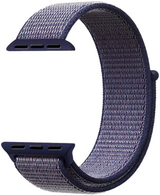 

Midkart Woven Nylon Sports Strap For iWatch Series 1,2,3 (42mm) Smart Watch Strap(Blue), Night blue