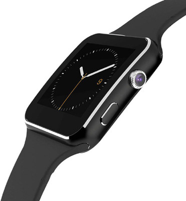 

Techno Frost X6 Smart Watch Smartwatch(Black Strap Free Size)
