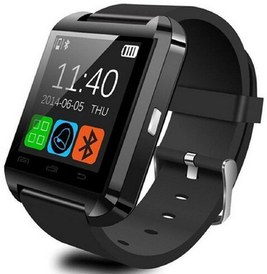 

KUKSHYA U8 Smart Watch Smartwatch(Black Strap Regular)
