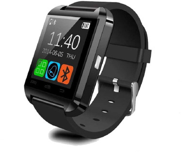 

KUKSHYA U8 Smart Watch Smartwatch(Black Strap Regular)