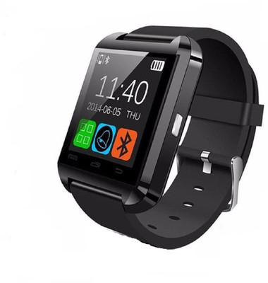 

KUKSHYA U8 Smart Watch Smartwatch(Black Strap Regular)