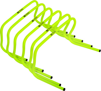 

SAS Durable Water proof 12 Inch PVC Speed Hurdles(For Adults, Children Pack of Pack of 6)