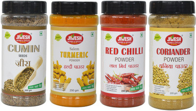 

Jiwesh Combo (Dhaniya+Red Chilli+Jeera (Cumin)+Turmeric (Haldi))(850 g)