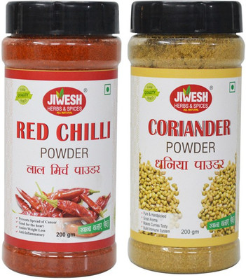 

Jiwesh Combo (Hot Red Chilli + Coriander (Dhaniya) Powder(180 g)