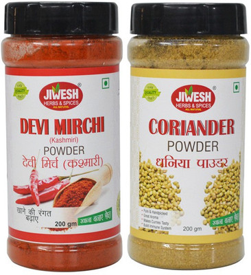 

Jiwesh Combo (Devi Mirch+Dhaniya) Powder(400 g)