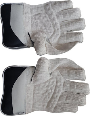 

GLS Professional Wicket Keeping Gloves Wicket Keeping Gloves (L, White), White and black