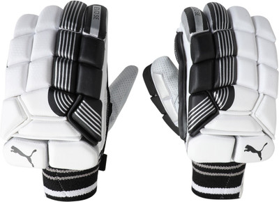 

Puma EVO SE Batting glove Batting Gloves (Free Size, Black), Black-silver-white-rh