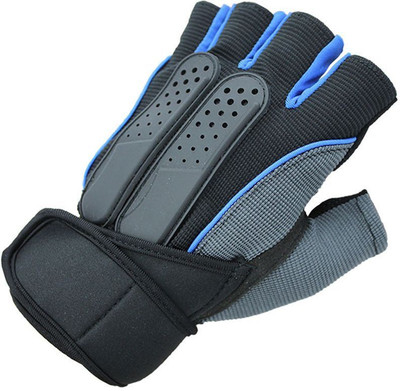 

Leosportz Fitness Weight Lifting Gym Gloves Training Fitness bodybuilding Workout Wrist Wrap Exercise Glove for Men Women Gym & Fitness Gloves (, Blue, Black, Black;blue