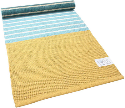 

YOGA LAND Guru Bamboo Yellow, White, Blue 6 mm Yoga Mat, Blue;sand yellow;white