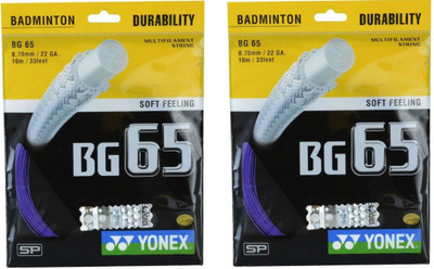 

Yonex BG 65 0.70 Badminton String - 10 m(Multicolor)