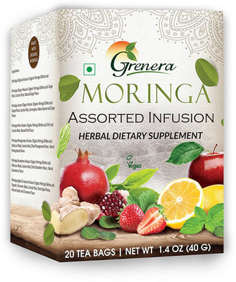 

Grenera MORINGA ASSORTED INFUSION-20 TEA BAGS/BOX Assorted Herbal Tea Box(20 Bags)