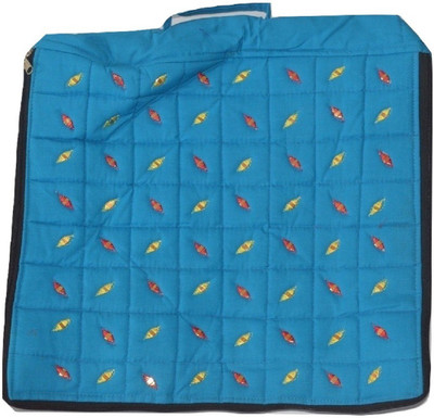 

NavRup Handworks Saree Bag(Blue), Blue cotton