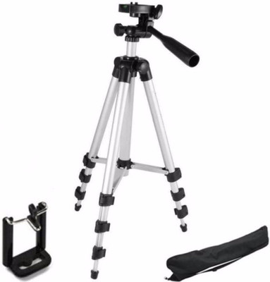 

Anytech ™ Universal Flexible 3110 Tripod With 3-Way for Digital Camera Video Camcorder Tripod Kit Tech03 Tripod(Silver, Supports Up to 1500 g)