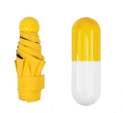 

Kraptick Ultra Lights and Small Anti-UV Capsule Yellow Umbrella Umbrella(Yellow)