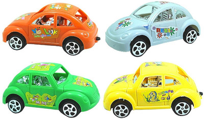 

fedexo Toy Four Vehicle Set For Boys/Girls/Kids Assorted Designs Express Power cars set free wheel(Multicolor)